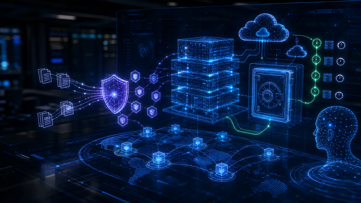 Concept illustration for Law Firm Security + Backup Readiness