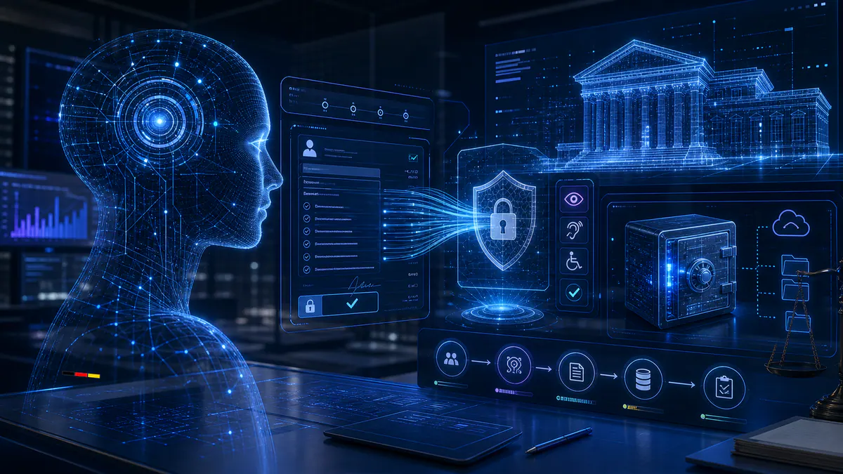 Concept illustration for A Safer Digital Front Desk for Your Law Firm.